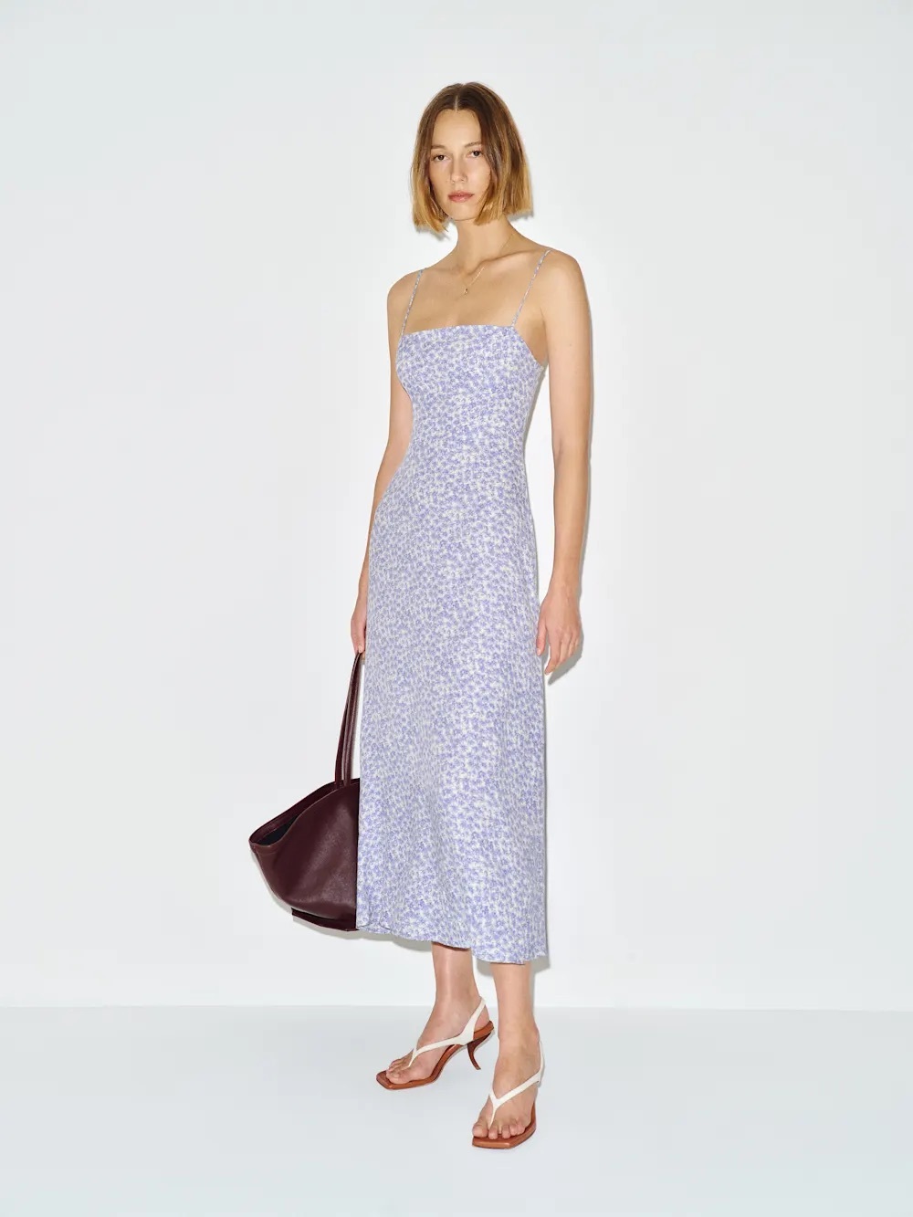 Reformation Monette Dress Blue - Size 4